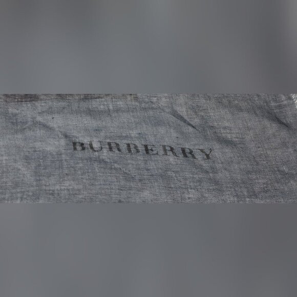 Burberry Women's Scarf Wrap Grayscale Leopard Cheetah Modal Silk 52" x 52" - Picture 13 of 16